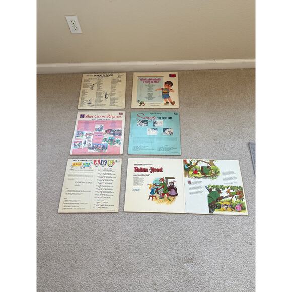 Vintage Disneyland (6) Vinyl LPs Collectible | Robin Hood, Donald Duck, + More - Picture 9 of 10